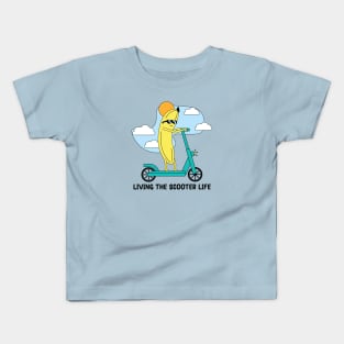 Living the Scooter life Kids T-Shirt